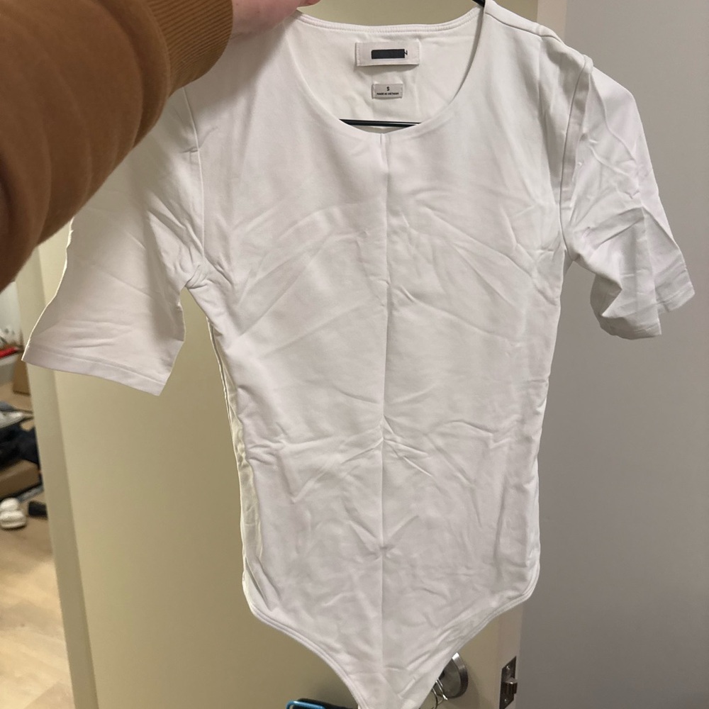 Babaton White Bodysuit